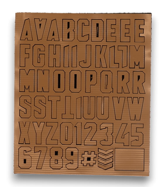 Merica Life Tactical Alphabet Coyote 4