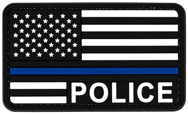 Merica Life US Flag Forward Thin Blue Line - Police Patch 3 x 2 - Merica Life