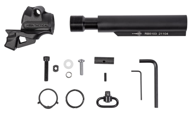 Mesa Tactical LEO Gen II Hydro Recoil Starter Pack for Moss 500/590 selectable damping 12-GA and 20-GA Black - Mesa Tactical