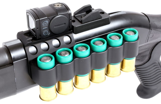 Mesa Tactical SureShell Aluminum Carrier and Reflex Mount Beretta 1301 Tactical and Beretta A300 6-Shell 12 Gauge Aimpoint Acro Black - Mesa Tactical