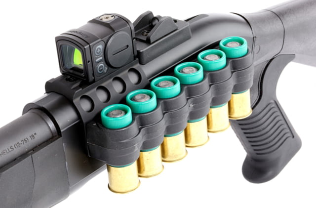 Mesa Tactical SureShell Polymer Carrier and Reflex Mount Beretta 1301 Tactical and Beretta A300 6-Shell 12 Gauge Aimpoint Acro Black - Mesa Tactical