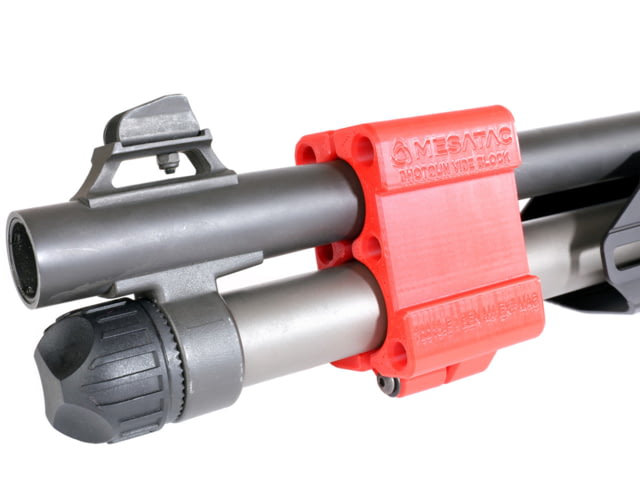 Mesa Tactical Shotgun Vise Blocks for Benelli M4 full length magazine Red - Mesa Tactical