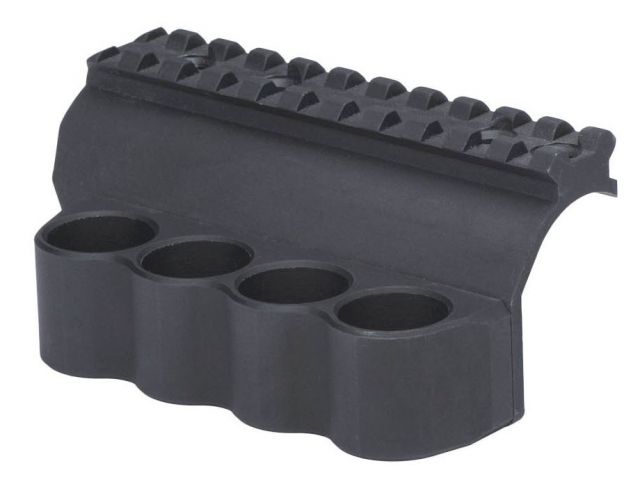 Mesa Tactical Benelli M2 Tactical SureShell Aluminum Carrier and Rail 4-Shell 12 Gauge 45 in Black - Mesa Tactical
