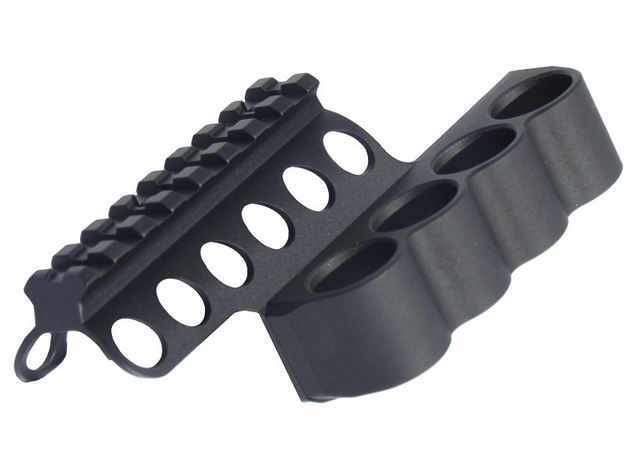 Mesa Tactical SureShell Aluminum Carrier and Rail Beretta 1301 Competition 4-Shell 12 Gauge 5.5 in Black - Mesa Tactical