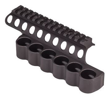 Mesa Tactical SureShell Aluminum Carrier and Rail Mossberg Model 930 Mossberg Model 990 AfterShock Mossberg Model 940 6-Shell 12 Gauge 5 in Black - Mesa Tactical