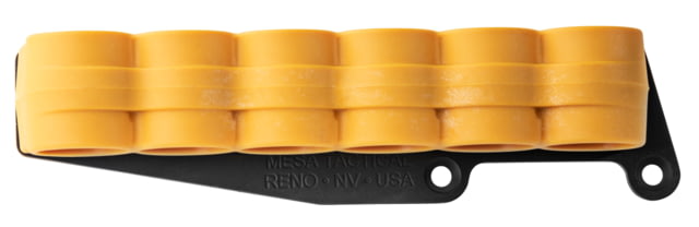 Mesa Tactical SureShell Polymer Carrier for Rem 870/1100/11-87 6-Shell 12-GA Less Lethal Yellow Yellow