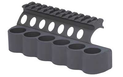 Mesa Tactical SureShell 12 Gauge Shotshell Carrier and Rail, 6rds Black - Mesa Tactical