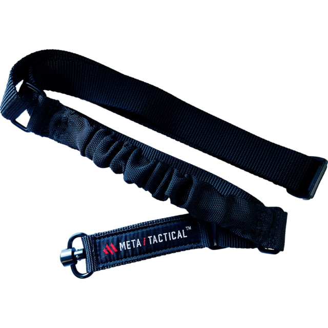 Meta Tactical One-Point Nylon Bungee Sling w/QD Swivel Black - Meta Tactical