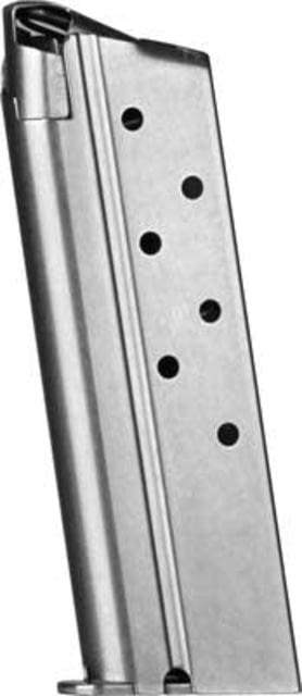 Metalform 1911 Officers 10mm 7 Round Pistol Magazine Silver - Metalform