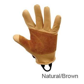 Metolius Full Finger Belay Gloves - Natural / Bro 10503 - Metolius
