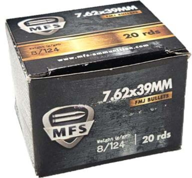 MFS m 124Gr Full Metal Jacket 20 Round - Mfs Ammunition