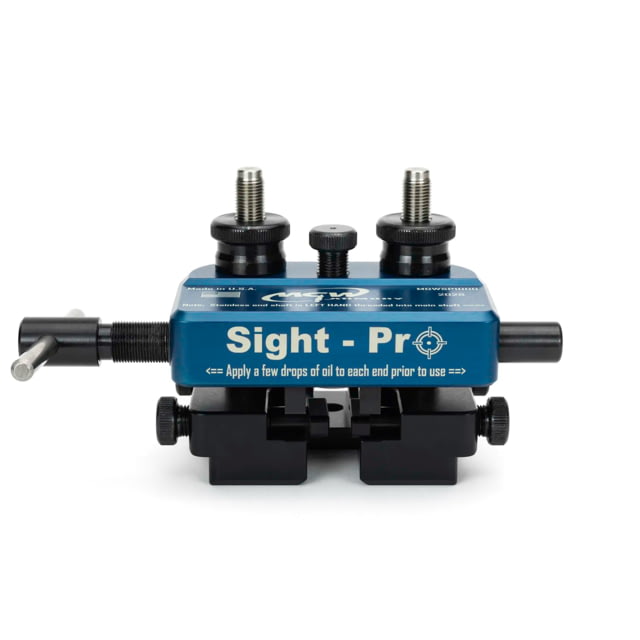 MGW Armory Sight-Pro Compact Sight Tool Universal Fit w/30 Degree Angled and Straight Sided Standard Block Grey - Mgw Armory