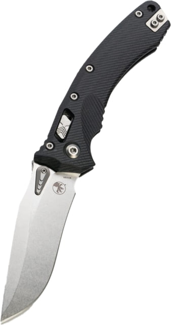 Microtech Amphibian Ram Lok STW STD Fluted 3.875in Folding Knife Black
