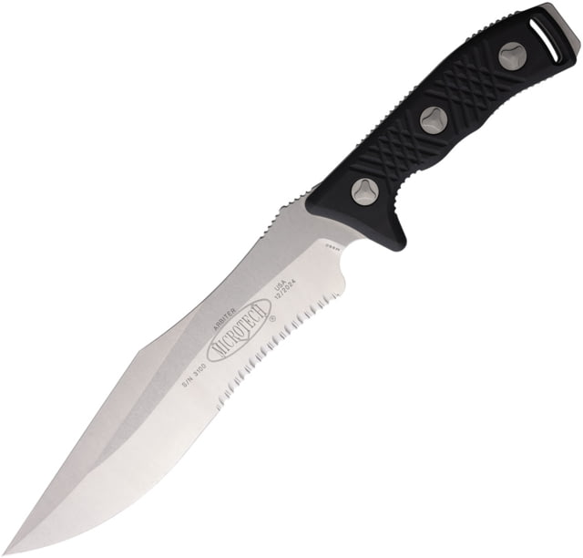 Microtech Arbiter Fixed Blade Knife Stonewash Combo - Microtech
