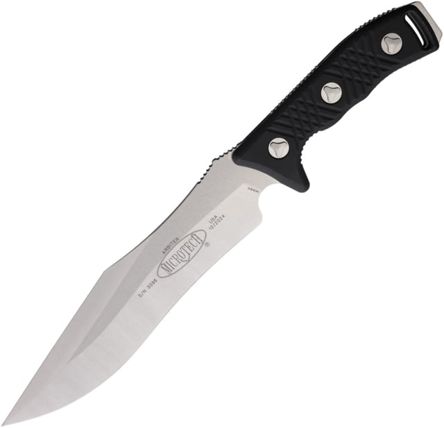 Microtech Arbiter Fixed Blade Knife Stonewash Plain - Microtech