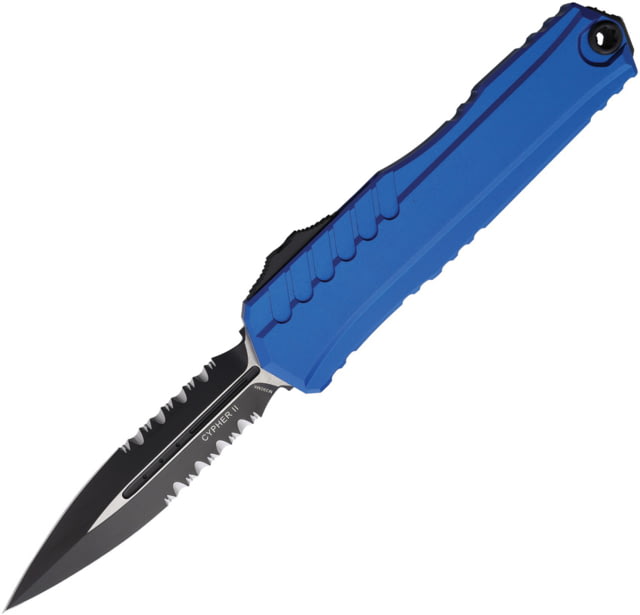 Microtech Auto Cypher II D/E OTF PS Blue MCT - Microtech Knives