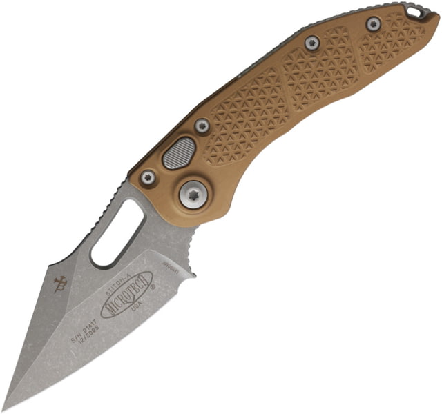 Microtech Auto Stitch S/E Button Lock AP MCT - Microtech Knives