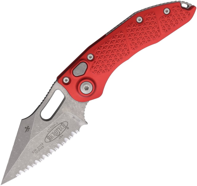 Microtech Auto Stitch S/E Button Lock AP MCT - Microtech Knives