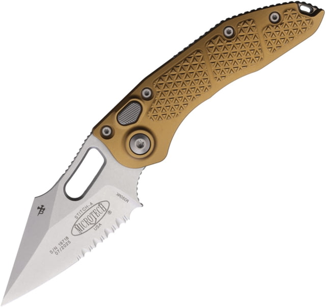 Microtech Auto Stitch S/E Button Lock PS MCT - Microtech Knives