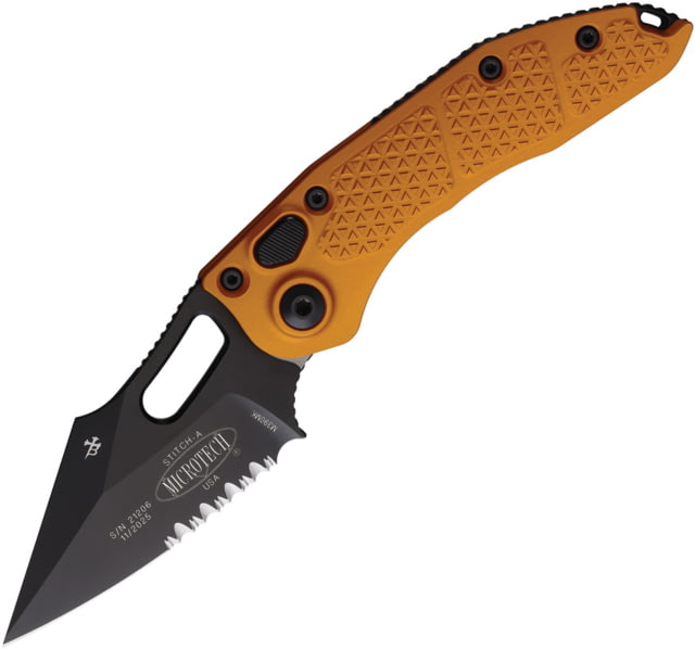Microtech Auto Stitch S/E Button Lock PS MCT - Microtech