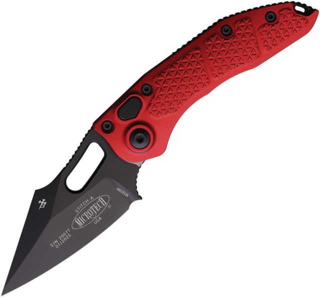 Microtech Auto Stitch S/E Button Lock Rd MCT - Microtech