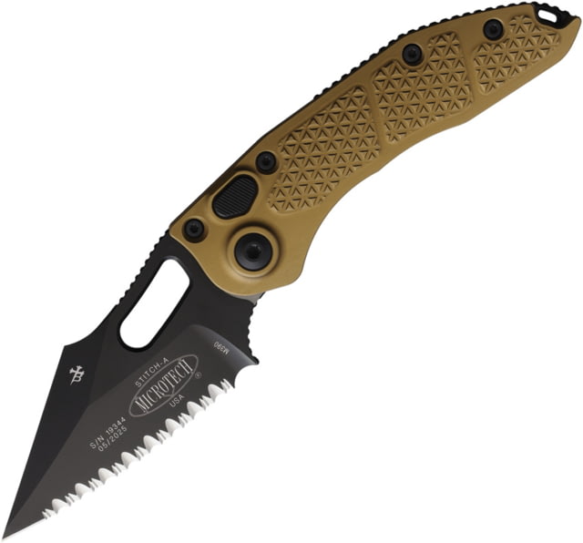 Microtech Auto Stitch S/E Button Lock Ta MCT - Microtech