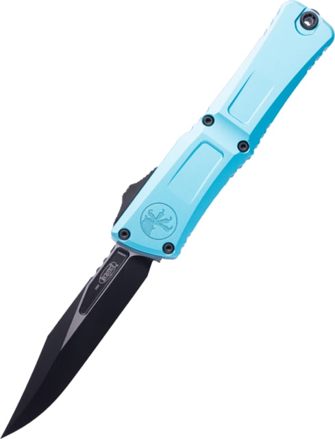 Microtech Combat Troodon Gen III Bowie Standard 4in Folding Knife Turquiose - Microtech Knives