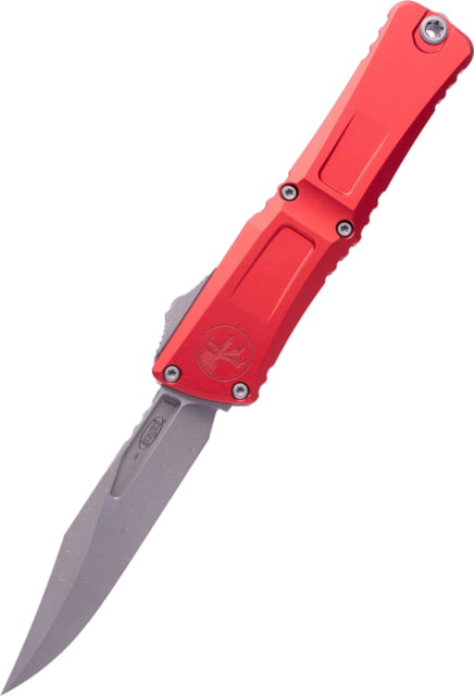 Microtech Combat Troodon Gen III Bowie Standard 4in Folding Knife Apocalyptic Red - Microtech Knives