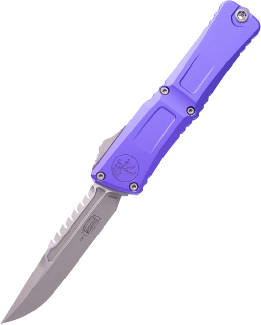 Microtech Combat Troodon Gen III Interceptor Apocalyptic Standard Signature Series 4in Folding Knife Purple - Microtech Knives