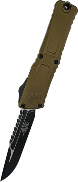 Microtech Combat Troodon Gen III Interceptor Black Standard Signature Series 4in Folding Knife Od Green - Microtech