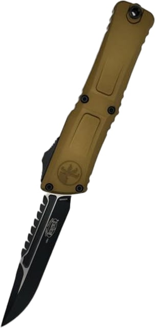 Microtech Combat Troodon Gen III Interceptor Signature Series Standard 4in Folding Knife Tan - Microtech