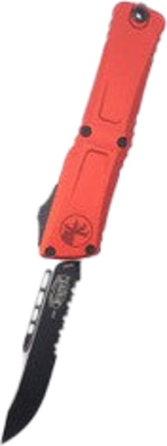 Microtech Combat Troodon S/E Gen III Partial Serrated 4in Folding Knife Red - Microtech
