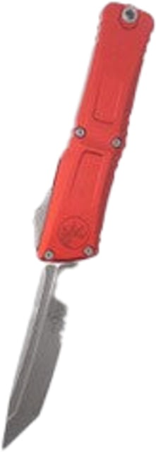 Microtech Combat Troodon T/E Gen III Apocalyptic Partial Serrated 4in Folding Knife Red - Microtech
