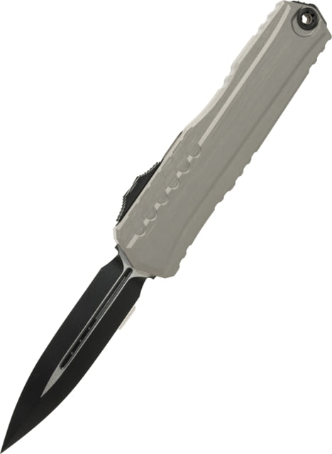Microtech Cypher II D/E Standard 3.55in Folding Knife Black Natural Clear - Microtech