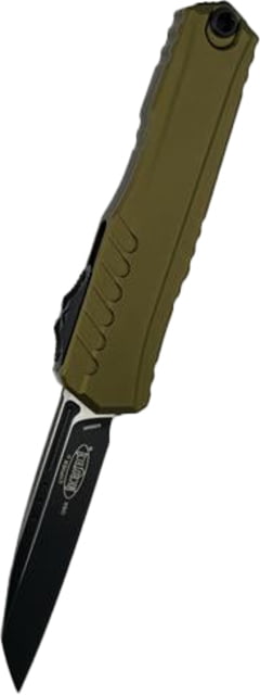 Microtech Cypher II S/E Black Standard 3.55in Folding Knife Od Green - Microtech