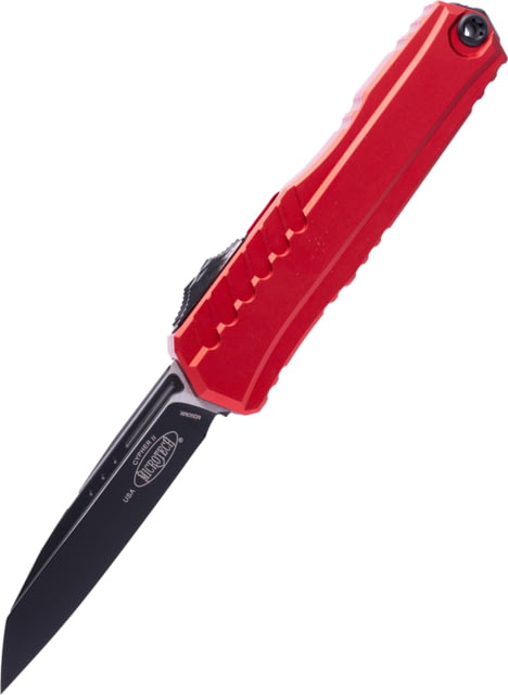 Microtech Cypher II S/E Black Standard 3.55in Folding Knife Red