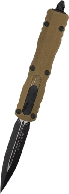 Microtech Dirac D/E Black Standard 2.875in Folding Knife Od Green - Microtech