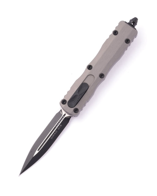 Microtech Dirac D/E Standard 2.875in Automatic Folding Knife Double-Action OTF Natural Clear/Black - Microtech