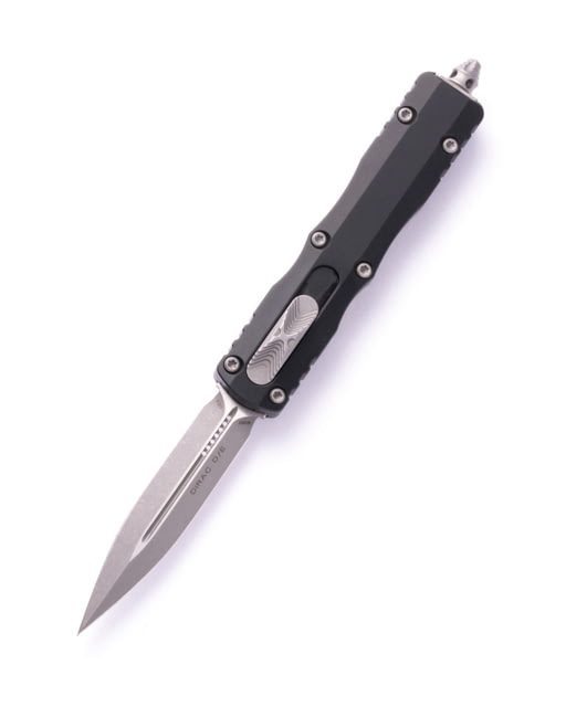 Microtech Dirac D/E Stonewash Standard Apocalyptic 2.875in Automatic Folding Knife Double-Action OTF - Microtech