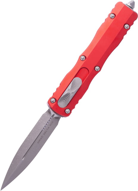 Microtech Dirac Delta D/E Apocalyptic Standard 3.75in Folding Knife Red - Microtech