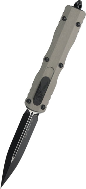 Microtech Dirac Delta D/E Black Standard 3.75in Folding Knife Natural Clear - Microtech