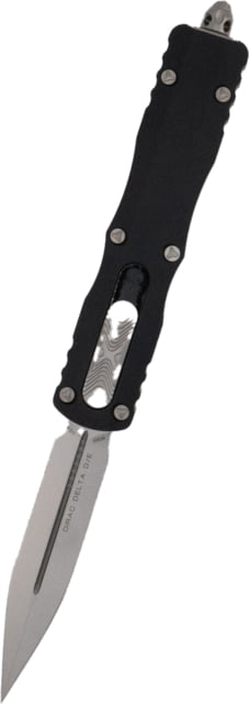 Microtech Dirac Delta D/E Stonewash Standard 3.75in Folding Knife Black - Microtech