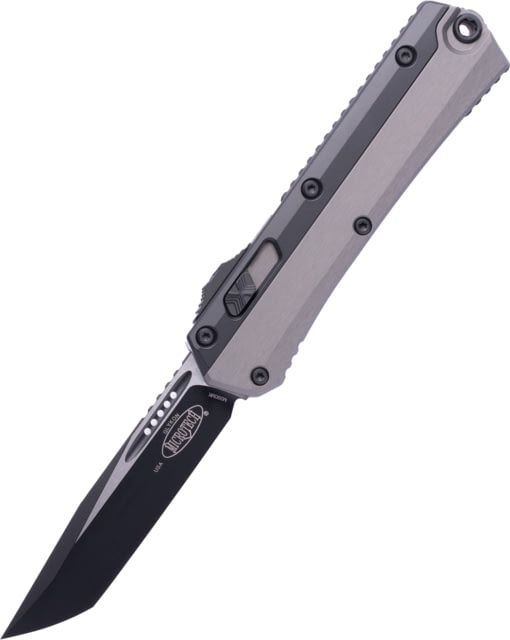 Microtech Glykon T/E Black Standard 3.75in Folding Knife Natural Clear - Microtech