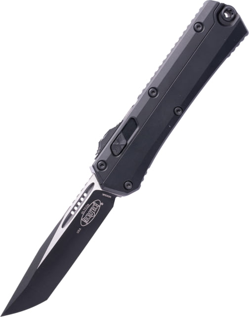 Microtech Glykon T/E Tactical Standard Nickel Boron Internals 3.75in Folding Knife Black - Microtech