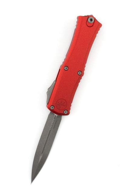 Microtech Hera II Mini D/E Apocalyptic Standard 2.9in Automatic Folding Knife Red