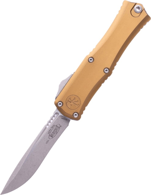 Microtech Hera II Mini Recurve Apocalyptic Standard 2.9in Folding Knife Tan - Microtech