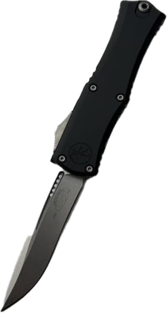Microtech Hera II Mini Recurve Stonewash Standard 2.9in Folding Knife Black - Microtech