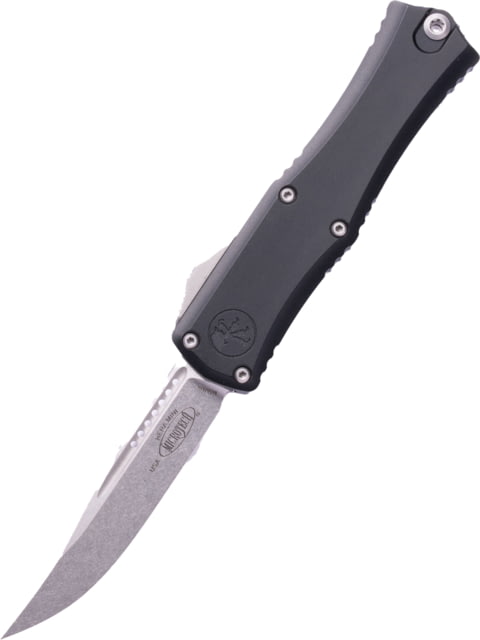 Microtech Hera II Mini S/E Standard Stonewashed 4.01 Folding Knife Black - Microtech