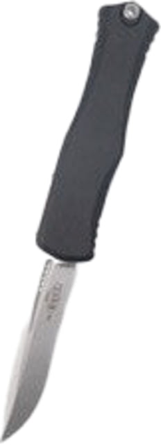 Microtech Hera II Recurve Stonewash Standard 4.01in Folding Knife Black - Microtech