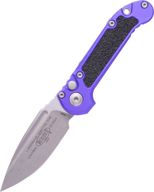 Microtech Ludt Gen III S/E Apocalyptic Standard 3.5in Folding Knife Purple - Microtech